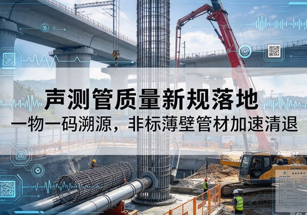 内蒙古声测管质量新规落地，一物一码溯源，非标薄壁管材加速清退
